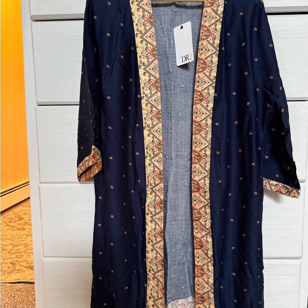 DR2 Women's Navy Kimono craftan